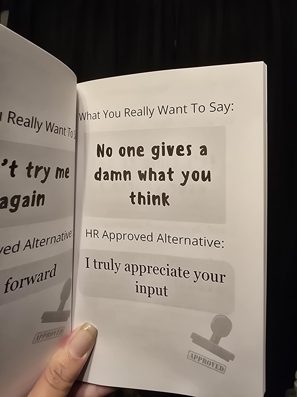 HR Approved Way To Say Things I Can’t Say Out Loud At Work (HR Approved Office Survival Series) customer photo 2