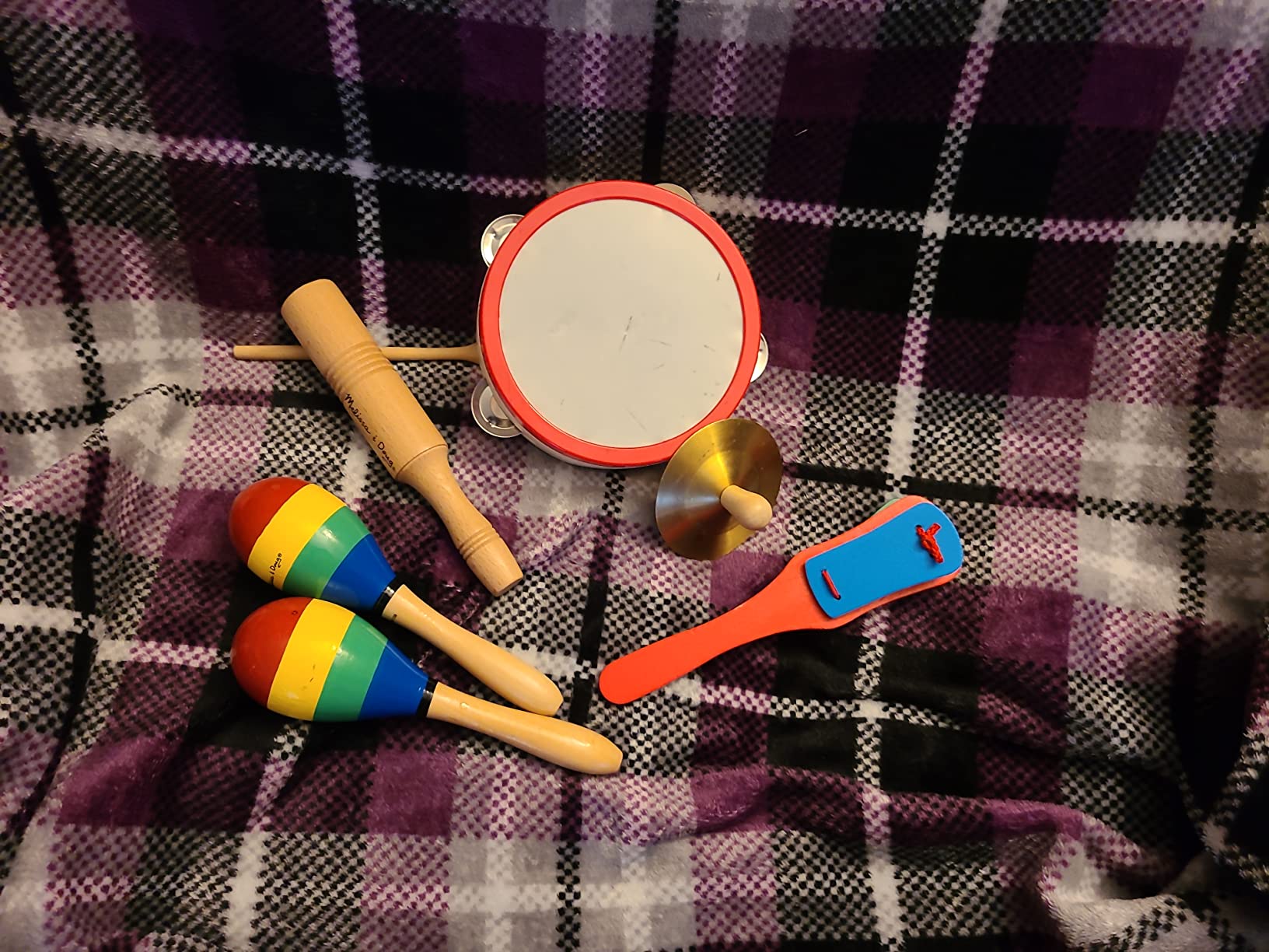 Melissa & Doug Band-in-a-Box Clap! Clang! Tap! - 10-Piece Musical Instrument Set customer photo 2