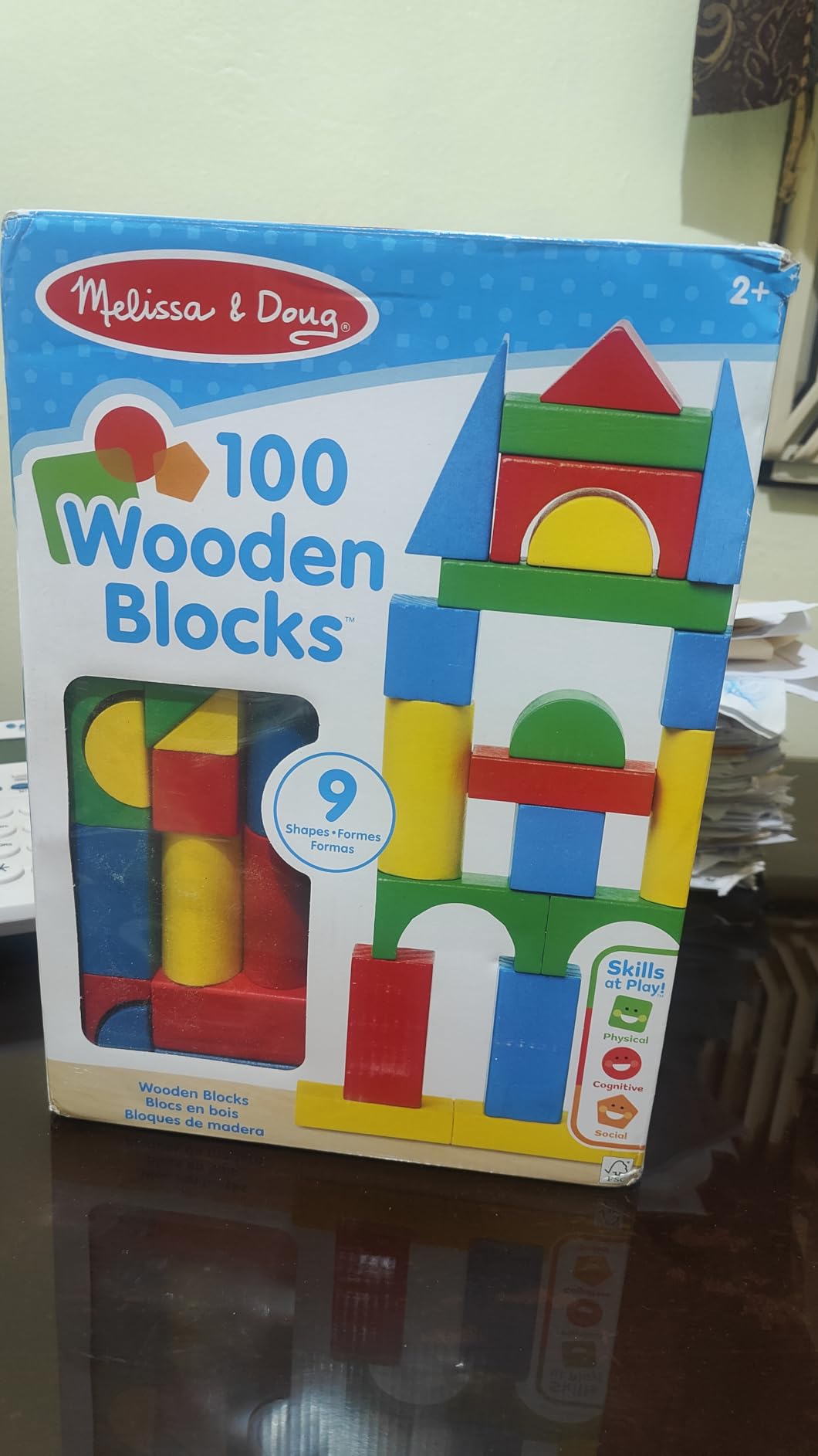 Melissa & Doug 100 Wooden Building Blocks with Storage Box customer photo 1