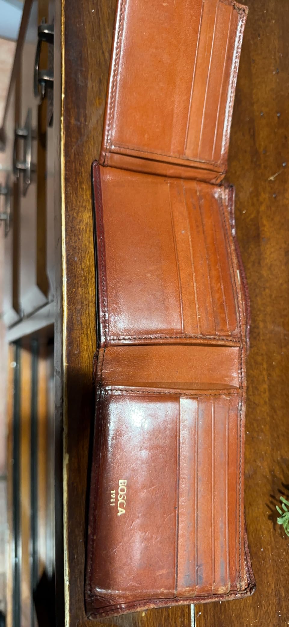 Bosca Men's Old Leather Bifold Wallet with ID Window and Card Slots - Italian Leather, Durable and Stylish, Black customer photo 2