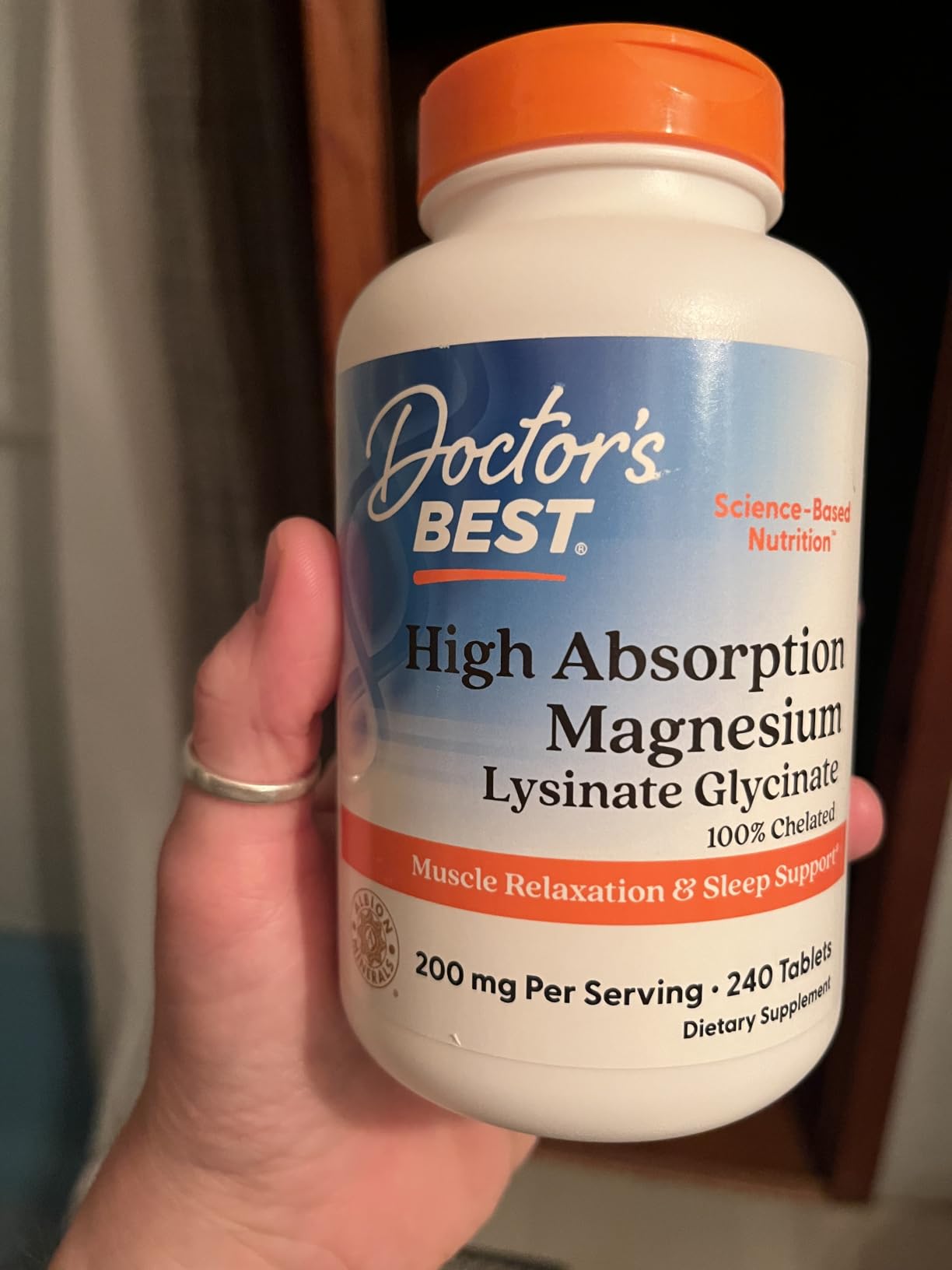 Doctor's Best High Absorption Magnesium Glycinate Lysinate, 240 Count customer photo 2