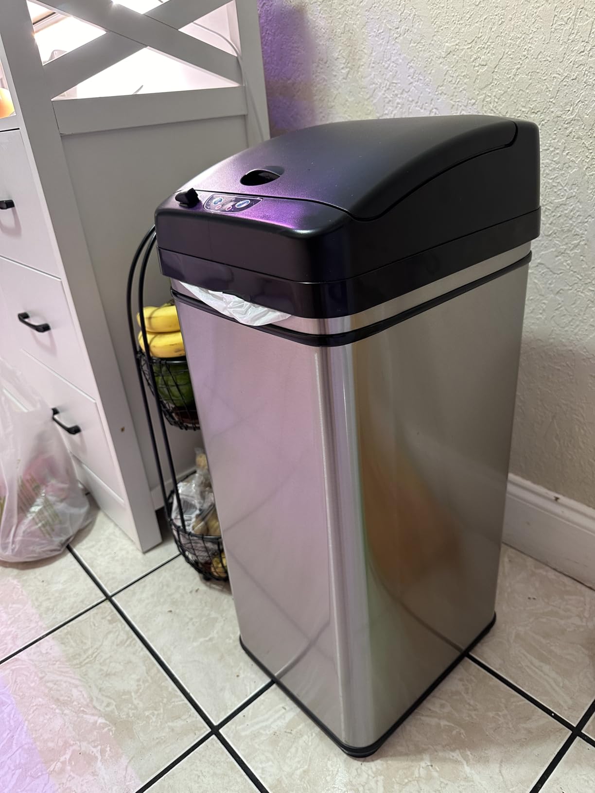 iTouchless 13 Gallon Sensor Trash Can with Lid | Pet Lock and Odor Filter customer photo 2