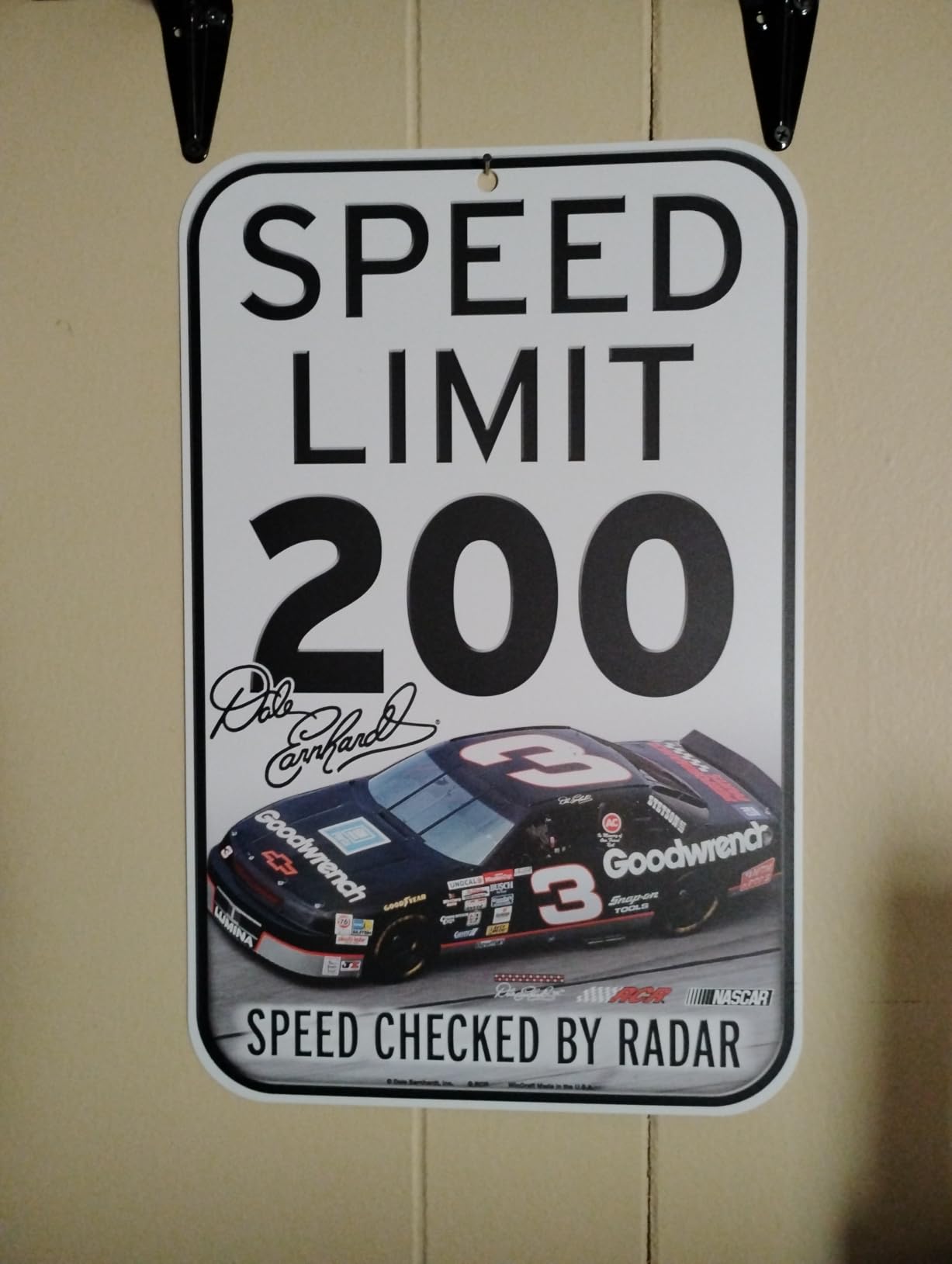 NASCAR Plastic Sign customer photo 1