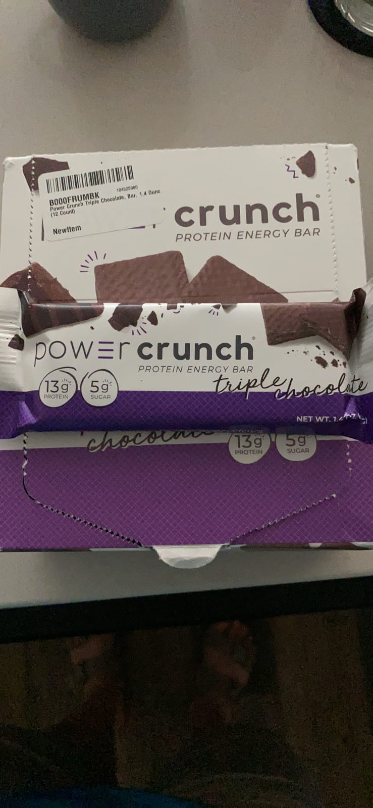 Power Crunch Triple Chocolate Protein Bars, 12 Ct, 1.4 oz Each customer photo 2
