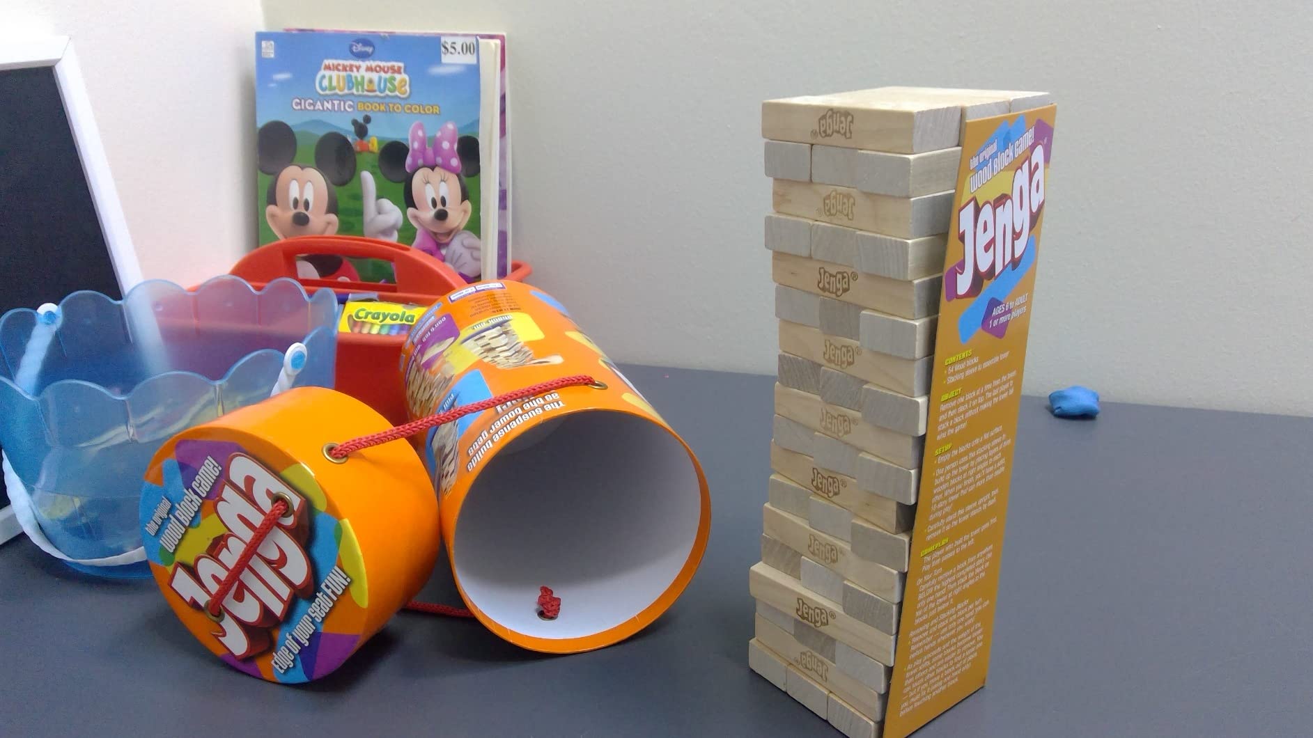 Hasbro Gaming Jenga Wooden Blocks Stacking Tumbling Tower Game | Party Games for Kids & Families | Stocking Stuffers | Ages 6+ (Amazon Exclusive) customer photo 1
