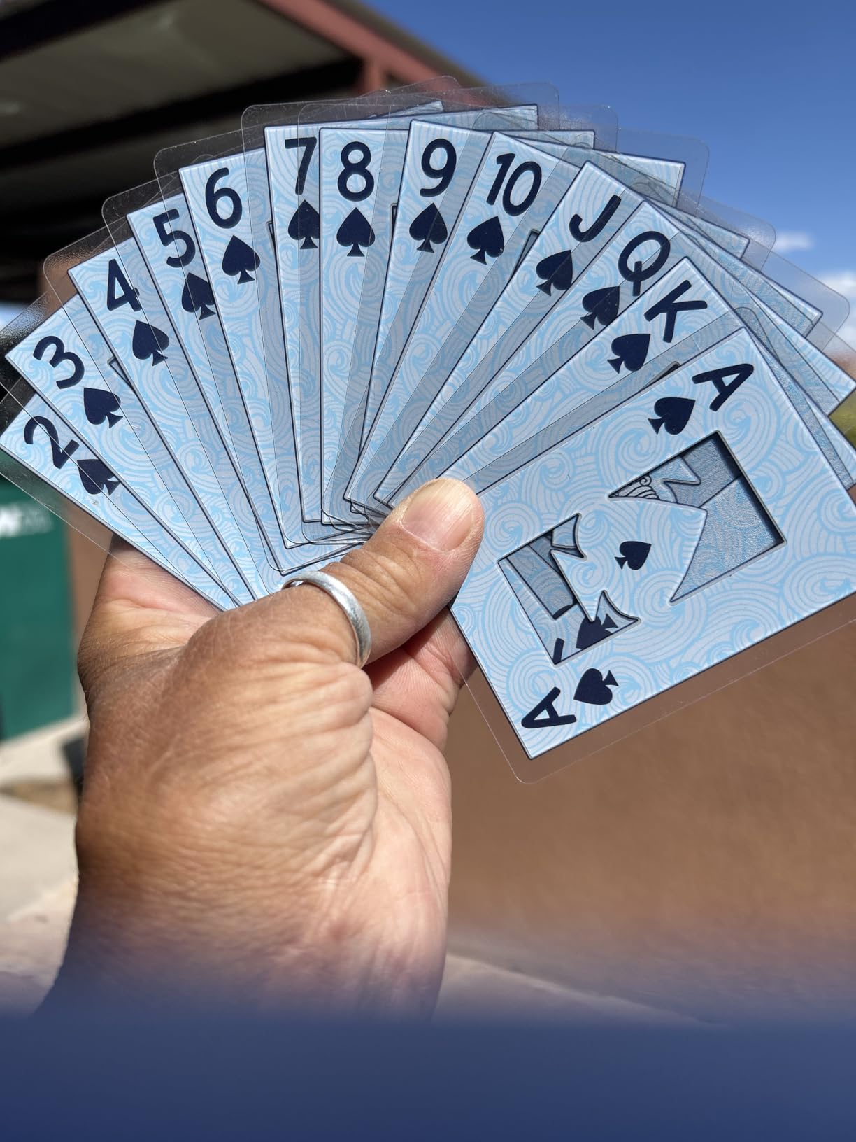 Hoyle Waterproof Clear Plastic Playing Cards 1 Deck Outdoor Pool customer photo 2