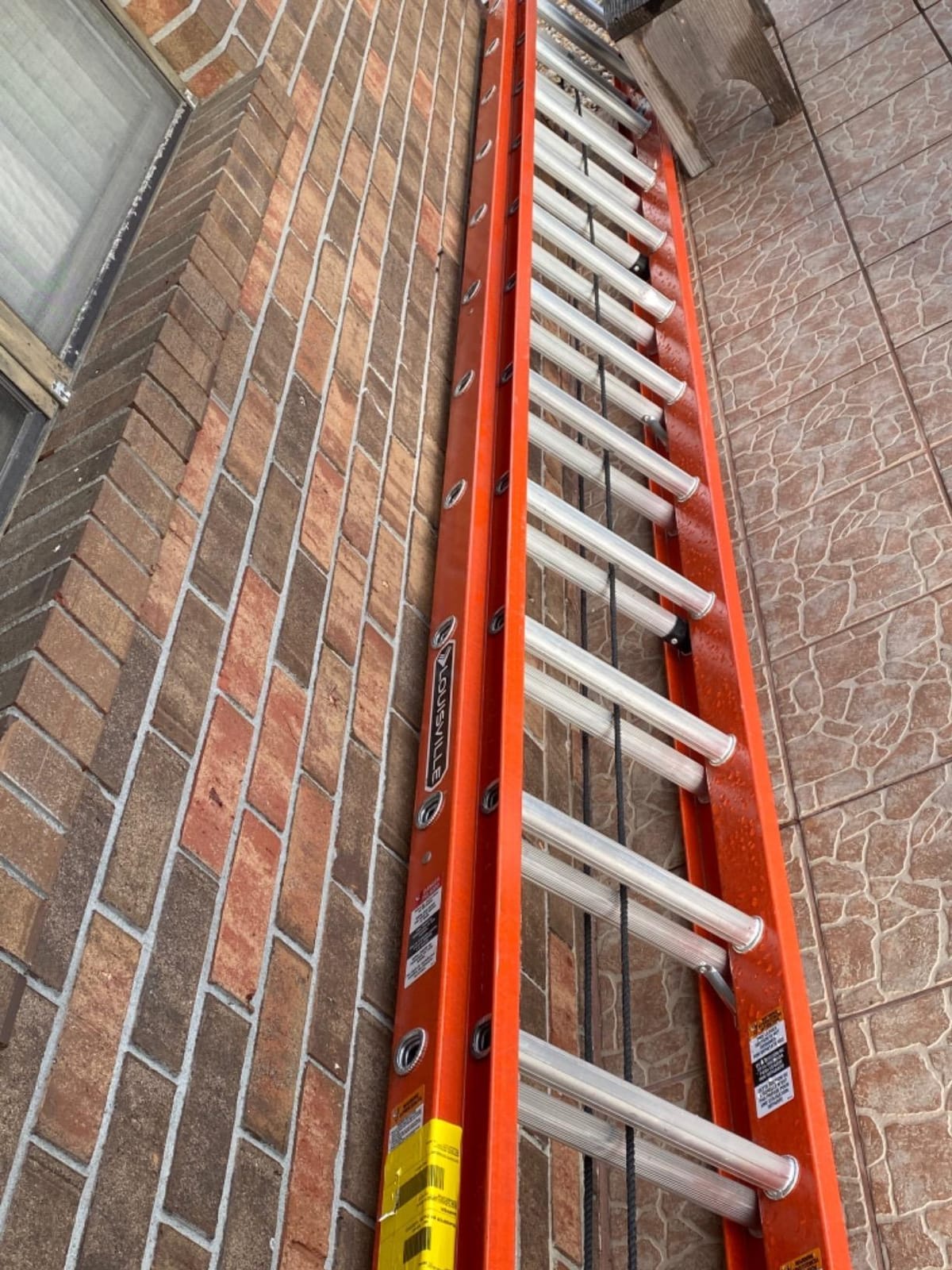 Louisville Ladder 16-foot Fiberglass Extension Ladder, 300-Pound Load Capacity, Type IA, FE3216 customer photo 1