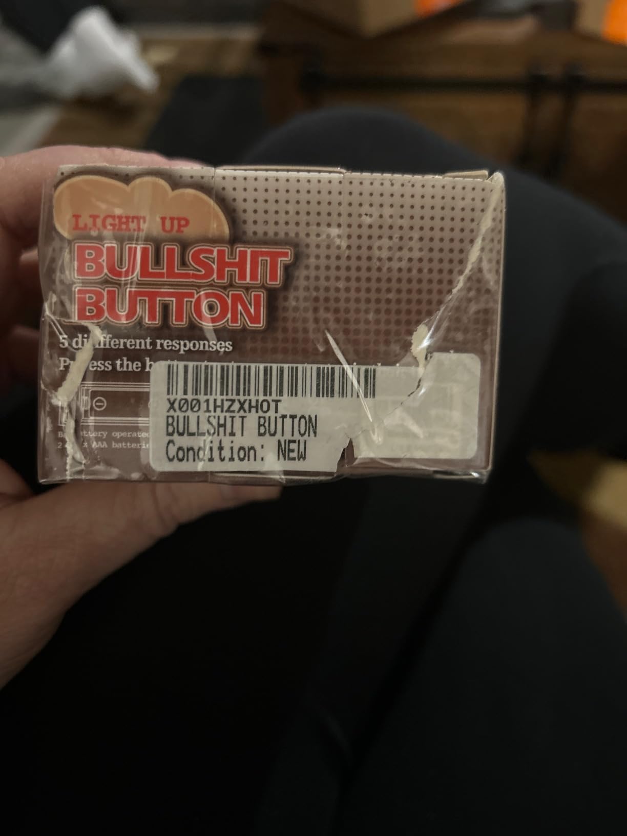 Bullshit Button – The Official Hilarious BS Button with Sound Effects & Flashing Light – Perfect Gag Gift for Friends, Family, and Co-workers - Batteries Included customer photo 1