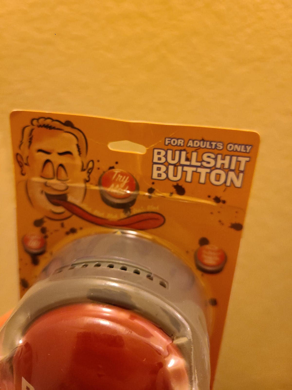 Bullshit Button – The Official Hilarious BS Button with Sound Effects & Flashing Light – Perfect Gag Gift for Friends, Family, and Co-workers - Batteries Included customer photo 2