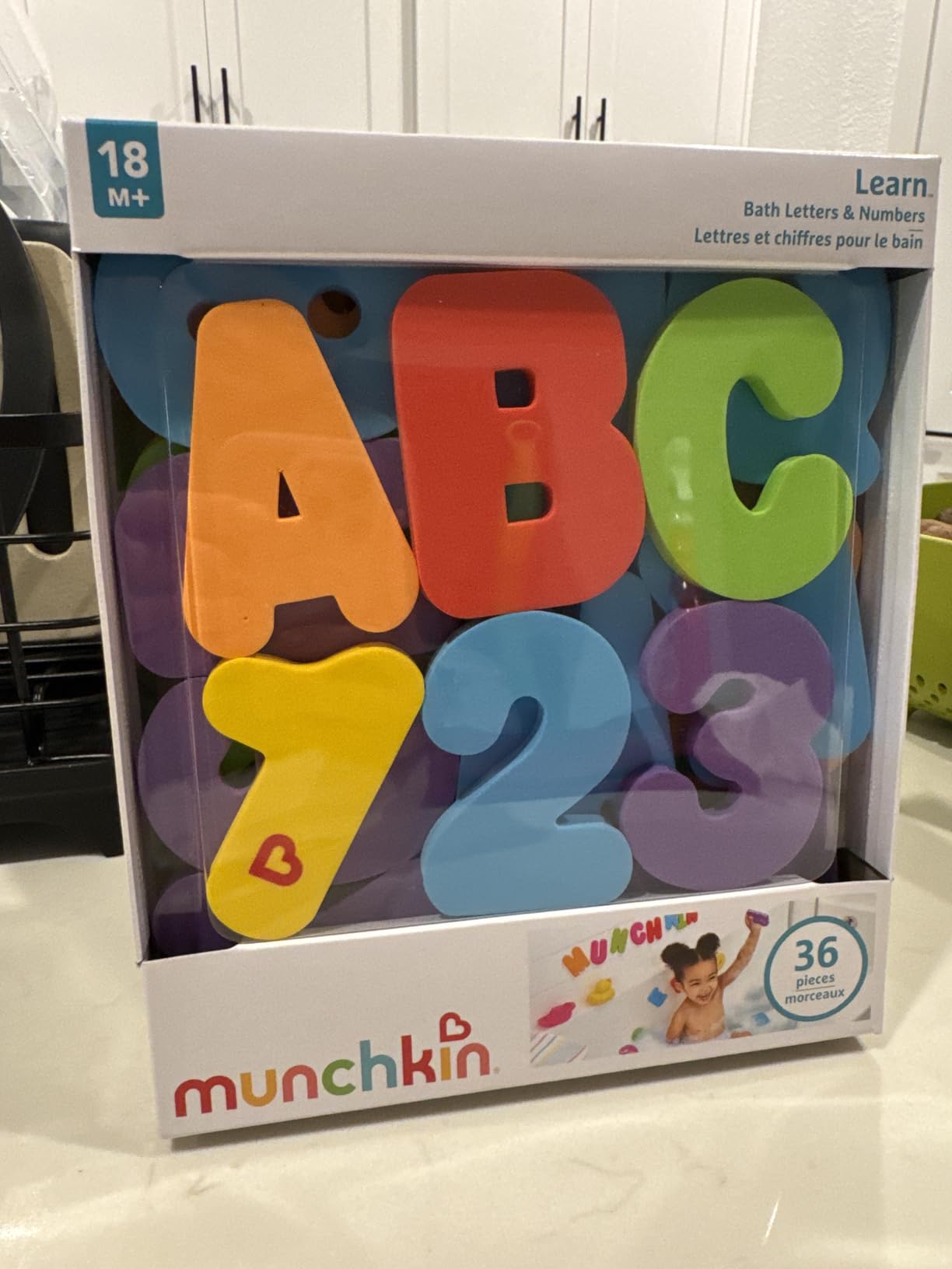 Munchkin® Learn™ Bath Letters and Numbers 36pc Toddler Bath Toy customer photo 2