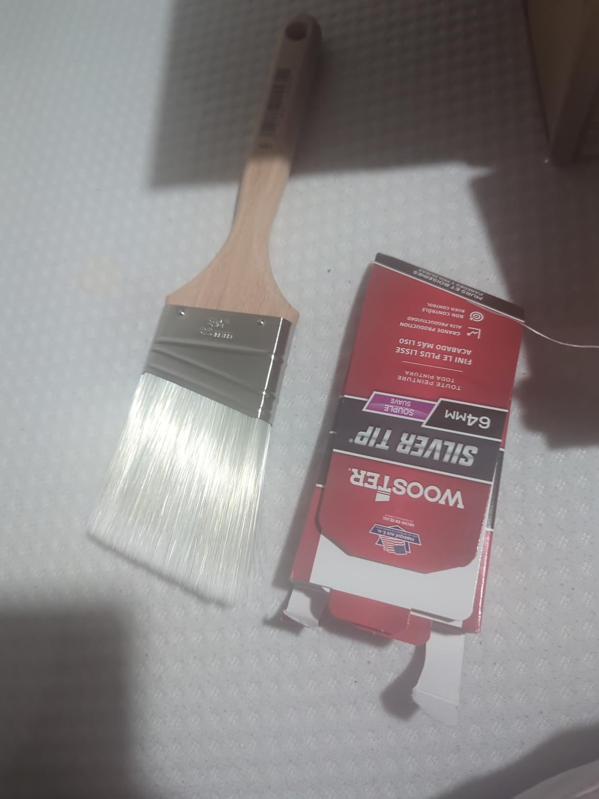 Wooster 5221-2 1/2 Silver Tip Wall & Trim Angle Sash Paintbrush 2 1/2