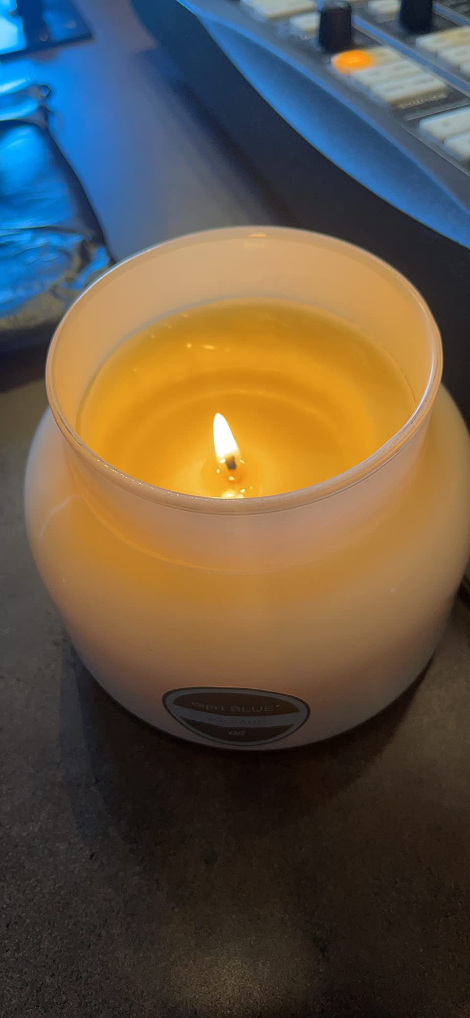 Capri Blue Volcano Scented Candles - Luxury Glass Jar Candles for Home Scented with Tropical Fruit & Sugared Citrus - Soy Wax Blend - Blue Color (19 oz) customer photo 1