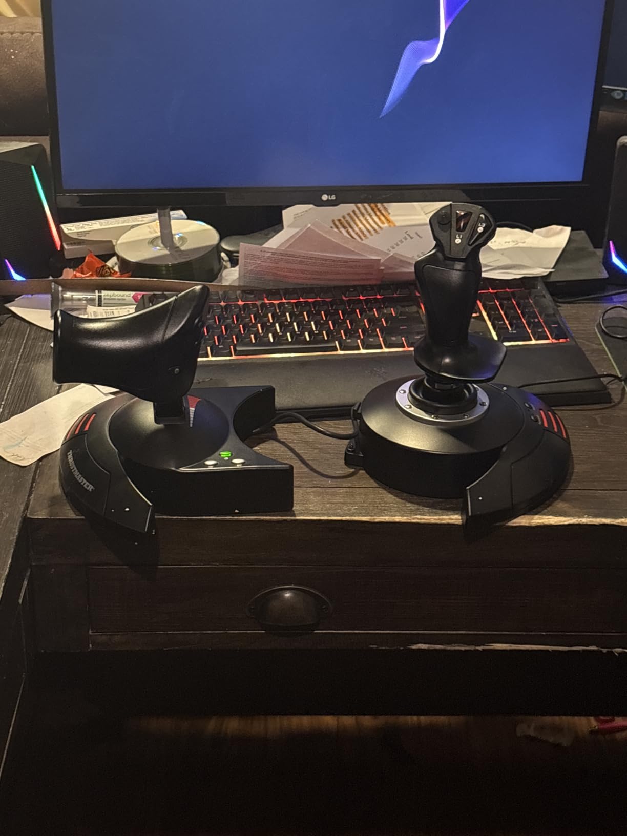 Thrustmaster T-Flight Hotas X USB Flight Sim Stick & Throttle - PC customer photo 2