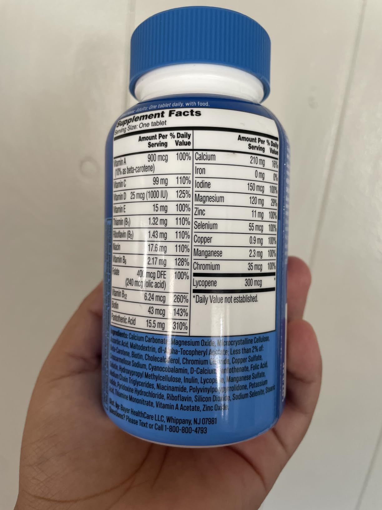 One A Day Multivitamin for Men - Daily Mens Multivitamins with Vitamin D, Zinc, Folic Acid, and B Vitamins, Physical Energy Support, 200 Count customer photo 2