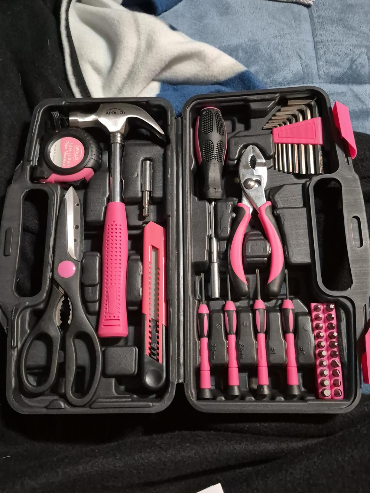 Apollo Tools 39 Piece General Household Tool Set, Pink DT9706P customer photo 2