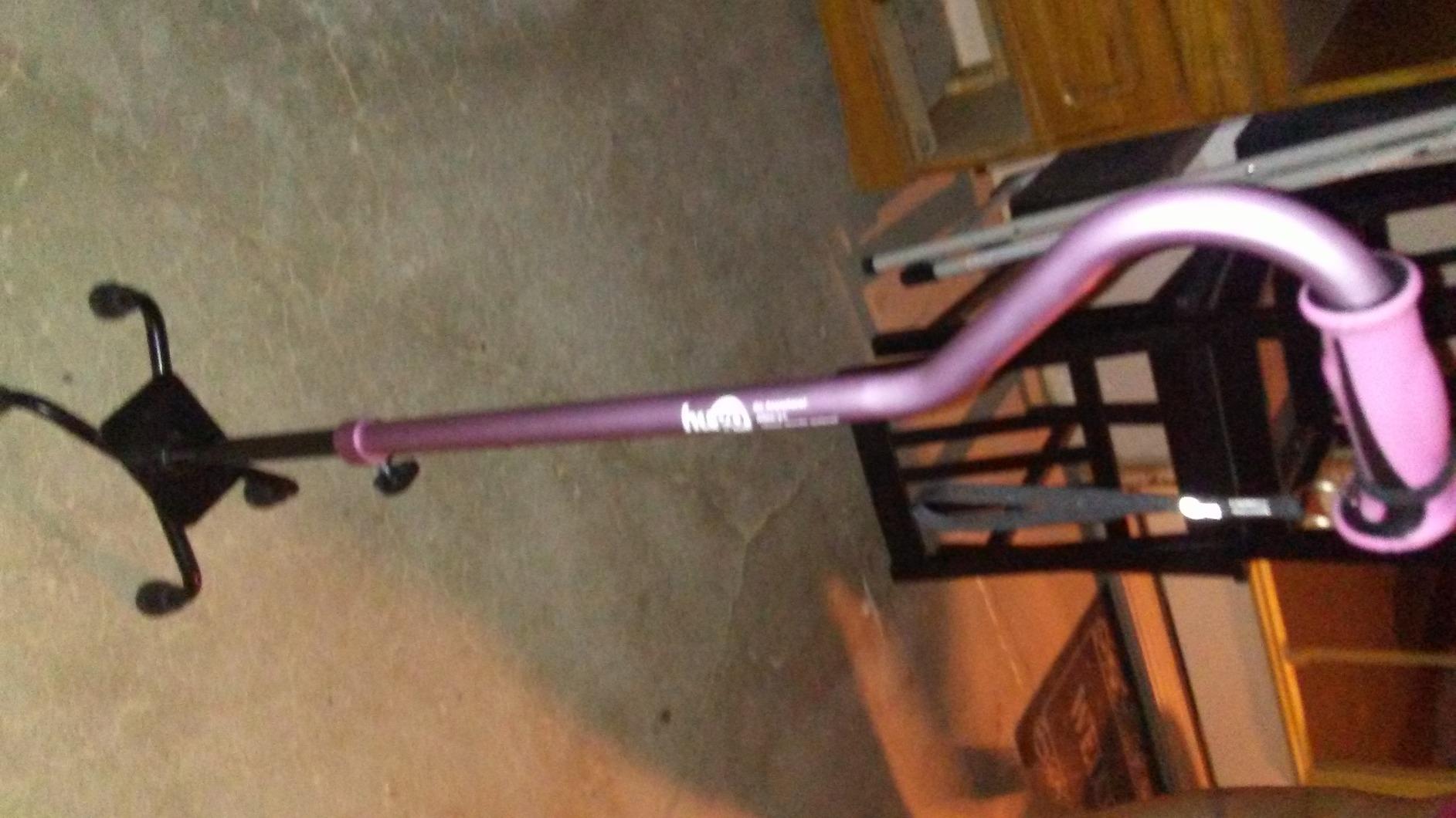 Hugo Adjustable Quad Walking Cane, Rose, Adjustable Height customer photo 2