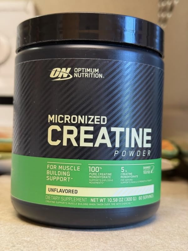 Optimum Nutrition Creatine Monohydrate Powder, Unflavored, 1.32 LB customer photo 1