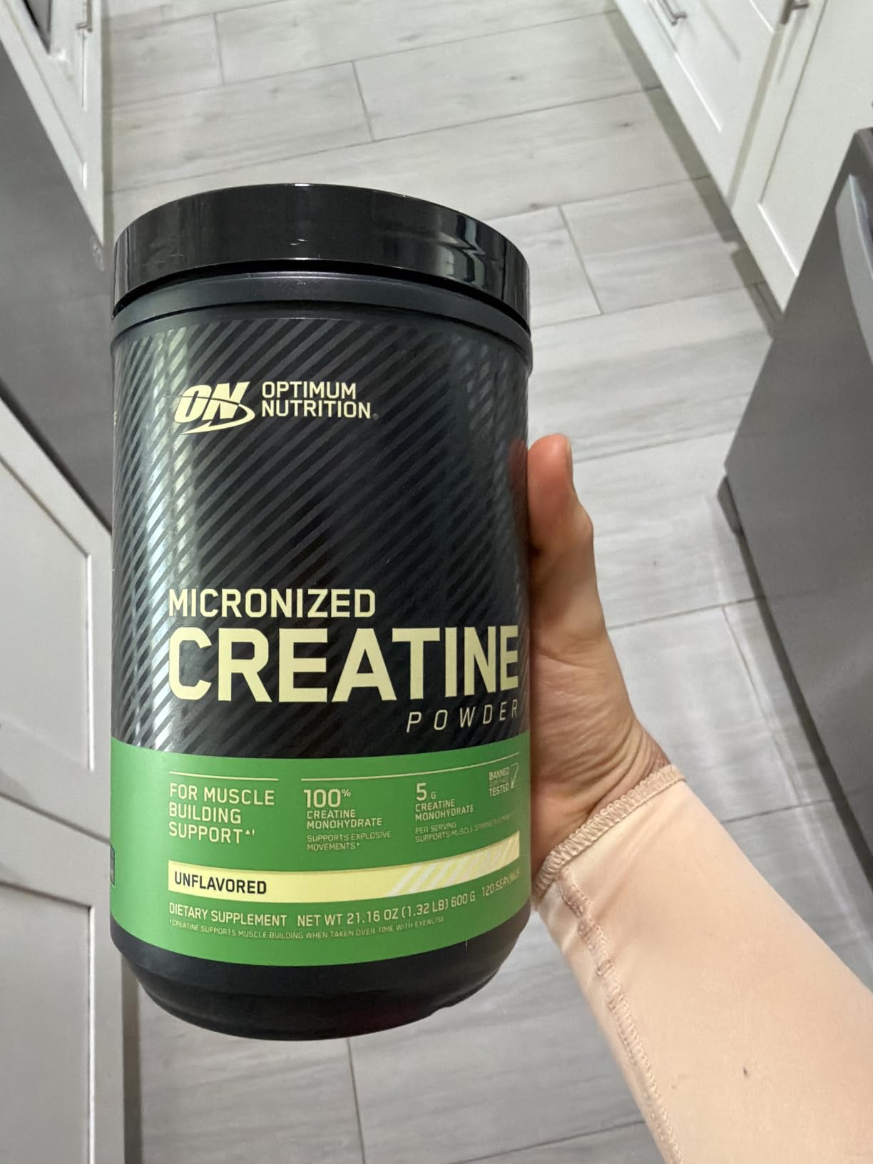 Optimum Nutrition Creatine Monohydrate Powder, Unflavored, 1.32 LB customer photo 2