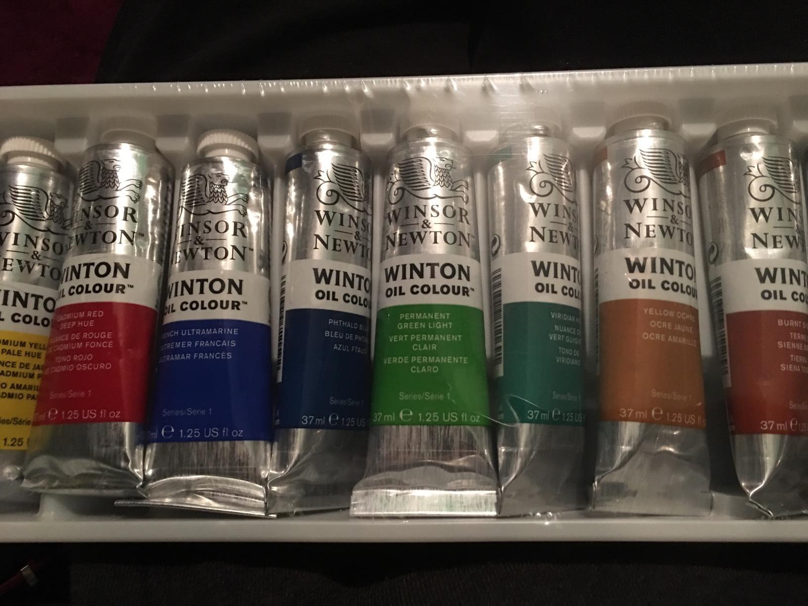 Winsor & Newton Winton Oil Color Paint, Starter Set, 10 x 37ml Tubes, 1.25 Fl Oz (Pack of 10) customer photo 1