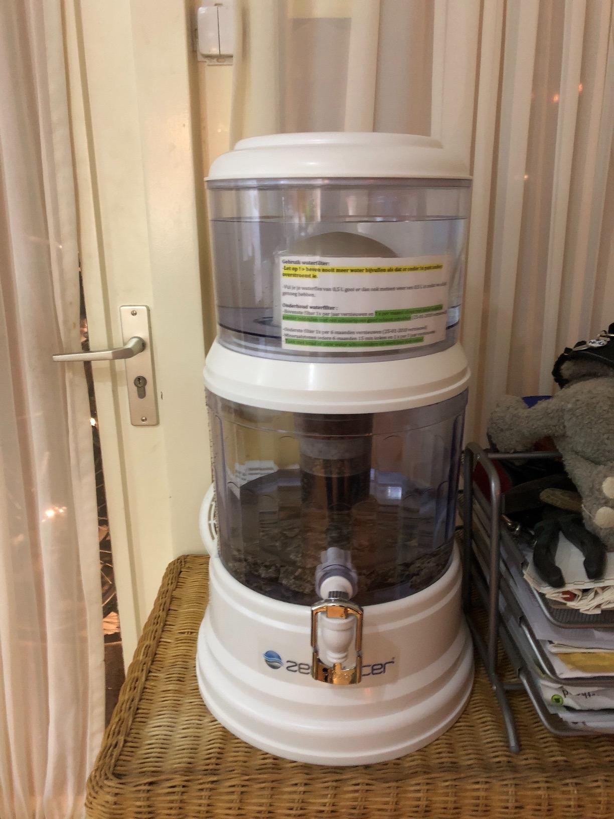 ZENWATER 4-Gallon Countertop Gravity Water Filter System - Portable Alkaline Filtration System - Enjoy Clean and Mineral-Rich Hydration At Home, Office, or Travel customer photo 2