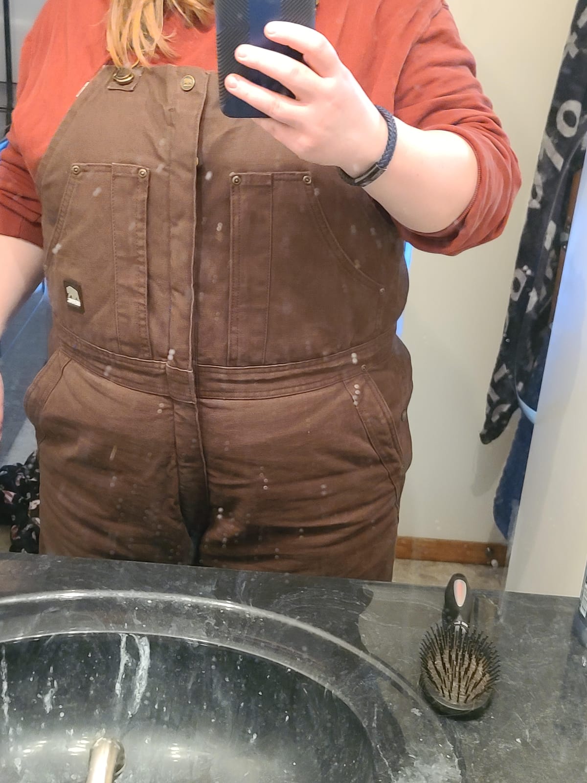 Berne Men's Heartland Insulated Washed Duck Bib Overall customer photo 2