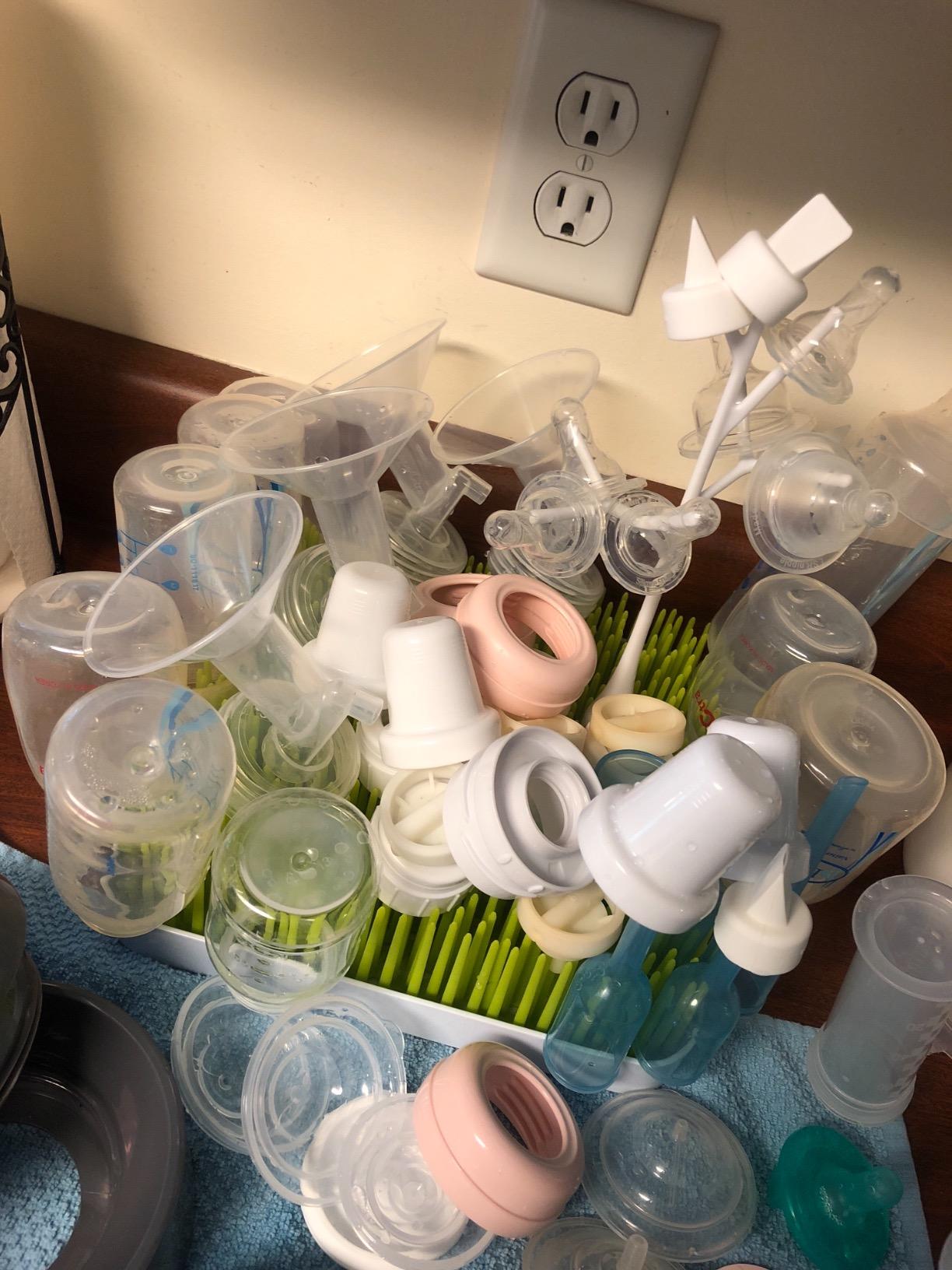 Boon Grass Countertop Drying Rack, Green customer photo 1