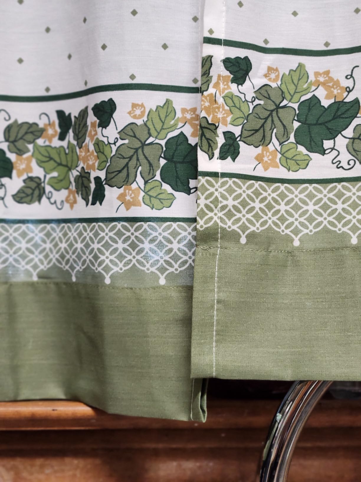 CHF & You Cottage Ivy Country Curtain Tier And Swag Set, Multi, 56-Inch X 36-Inch customer photo 1