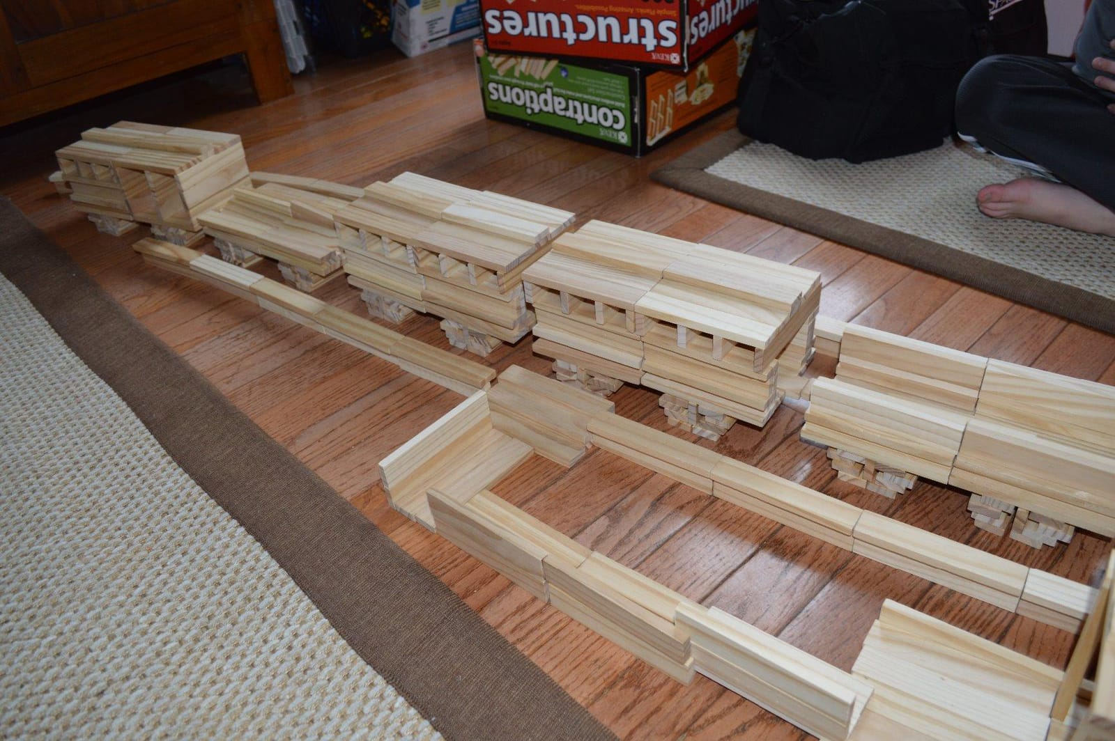 KEVA Structures 200 Wood Building Planks Set - Building Toy Includes 200 Wooden Blocks and Idea Book - Ages 5 and Up customer photo 2