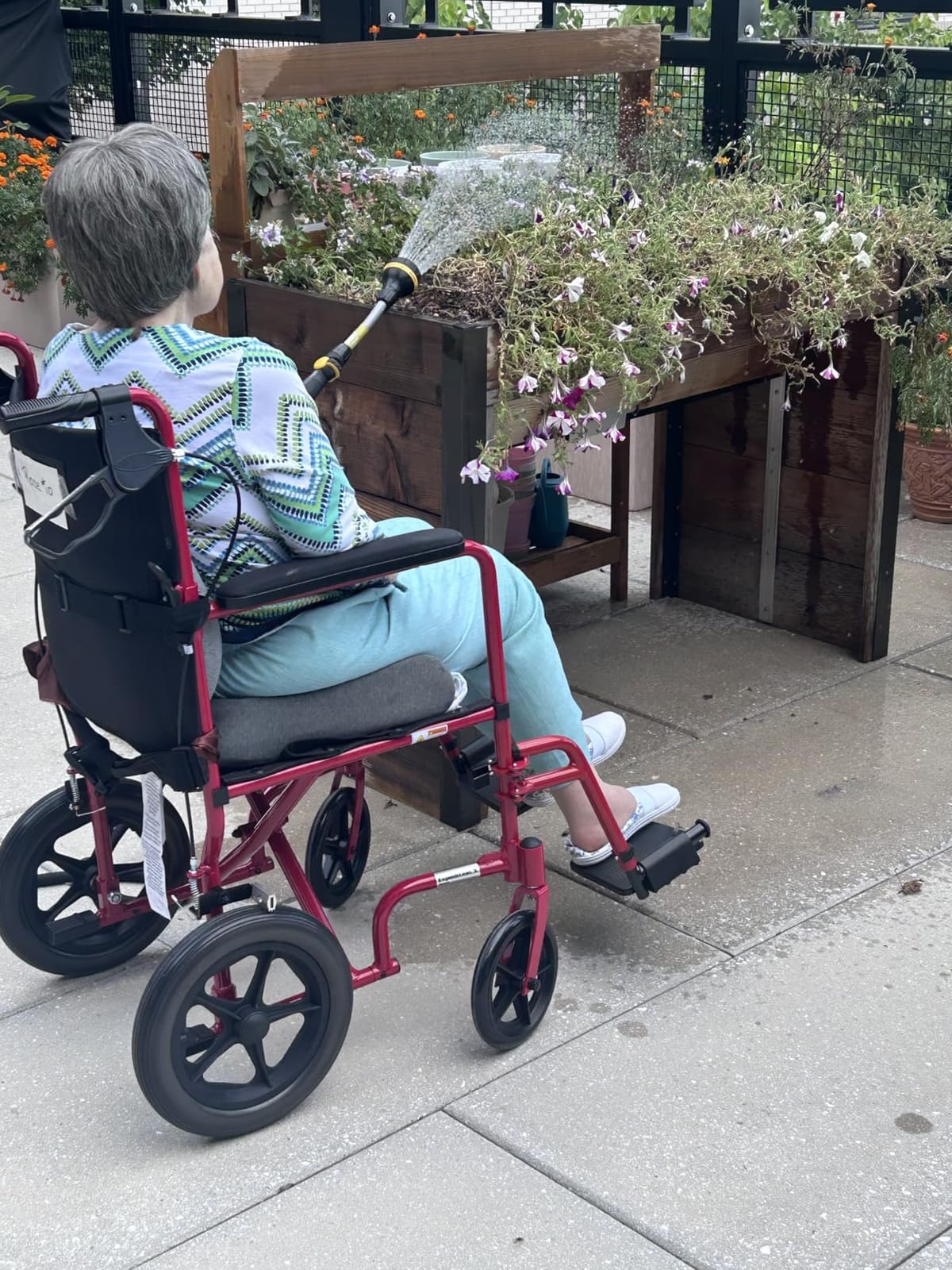 Lightweight Expedition Transport Wheelchair with Hand Brakes, Red | Transport Wheelchair Featuring Lightweight Expedition Frame with Hand Brakes for Safety Daily for Everyday Use customer photo 1