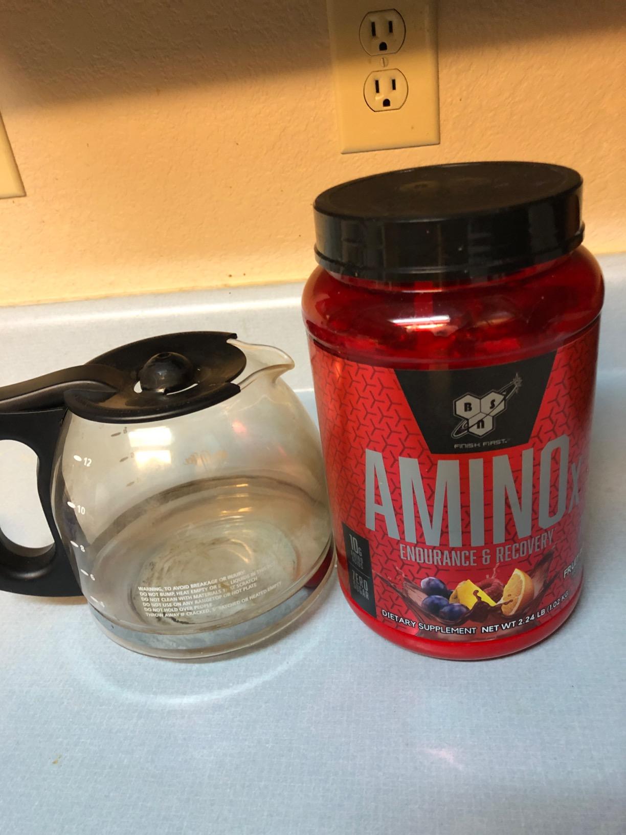 BSN Amino X BCAAs Recovery Powder, Caffeine Free, Fruit Punch, 30 Servings customer photo 1
