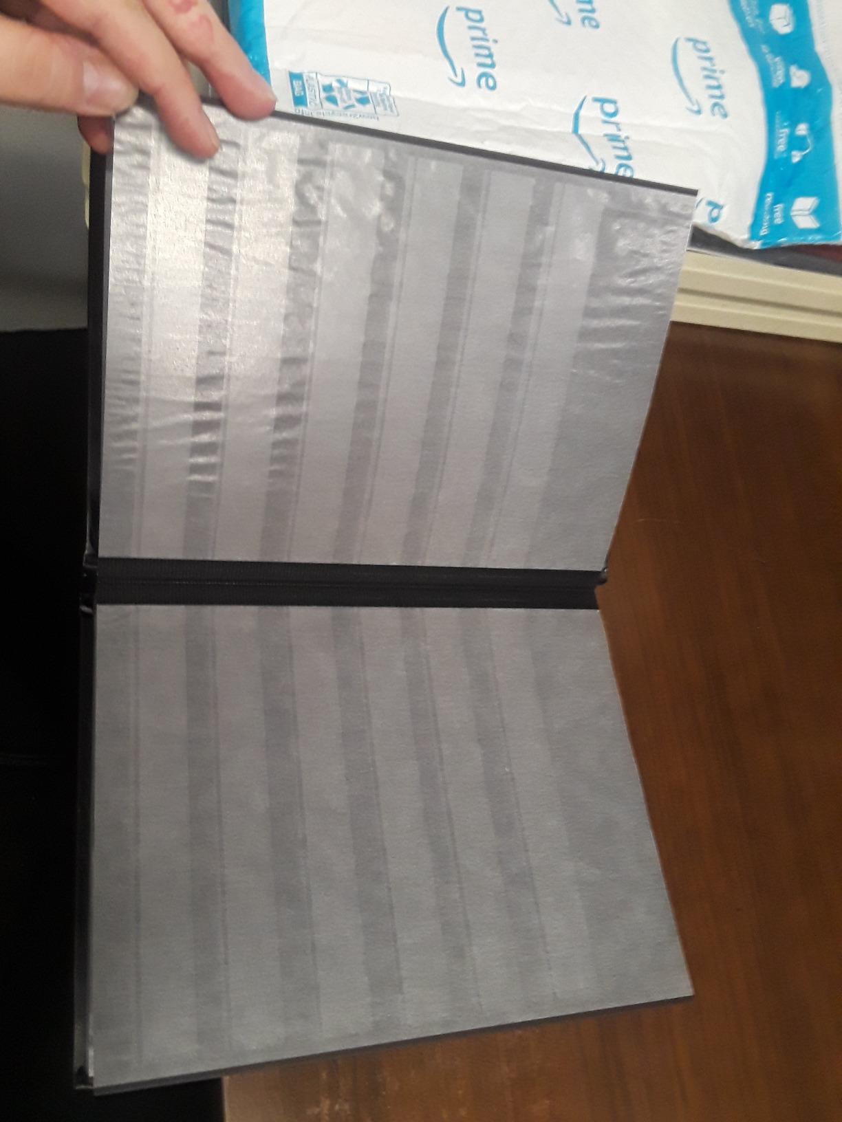 LIGHTHOUSE – “BASIC” Hard Cover Stockbook for Stamps - 32 Black Cardstock 6”x9” (A5) Pages with Clear Strips - Black customer photo 2