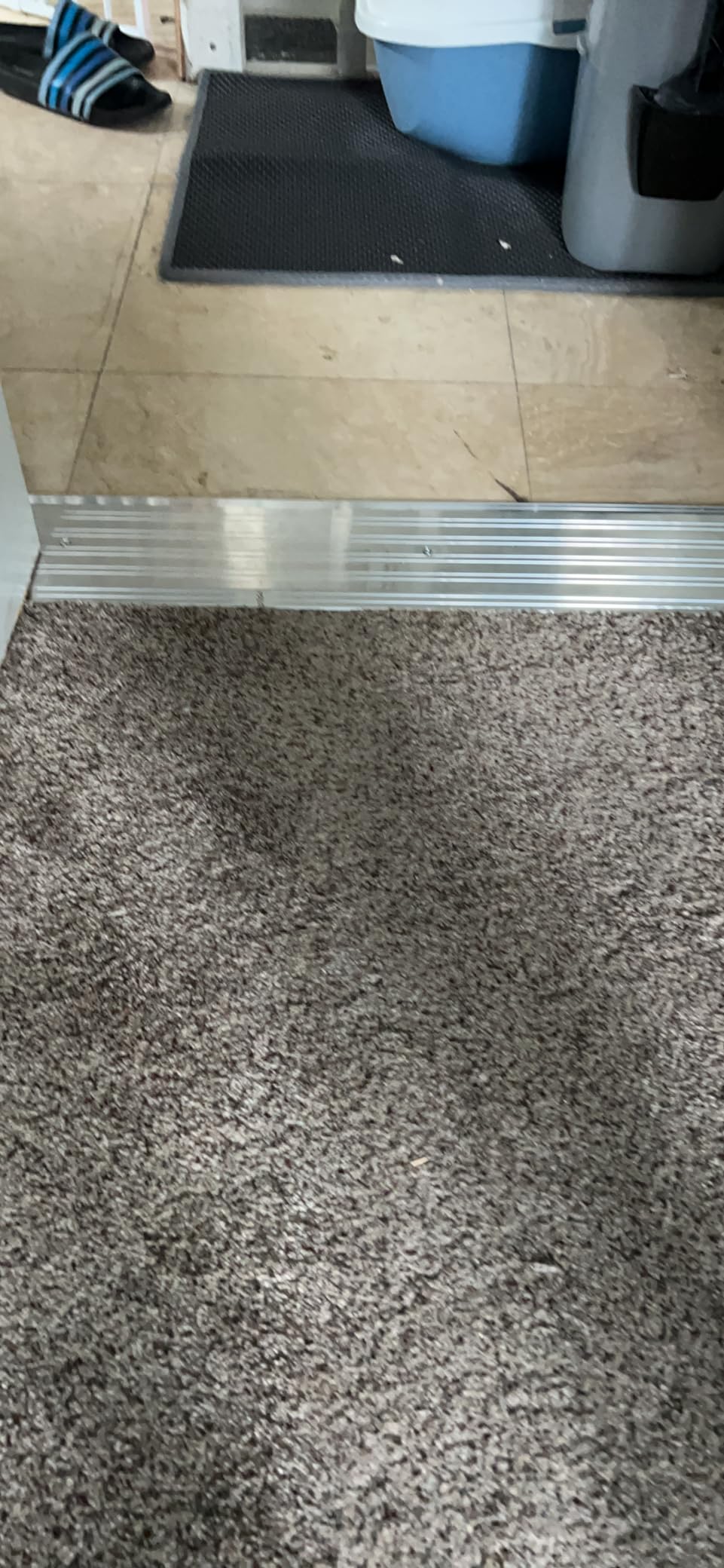MD Building Aluminum Flat-Profile Threshold, Silver, 4in x 1/4in x 36in customer photo 1