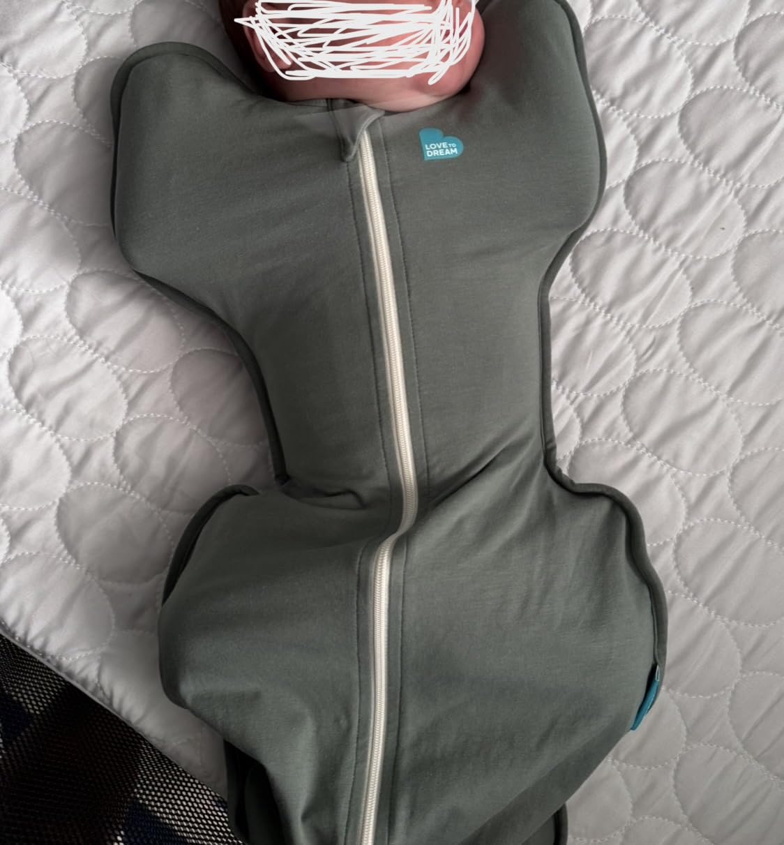 Love to Dream Swaddle Up, Baby Sleep Sack | 1.0 TOG, 8-13 lbs, Gray customer photo 1