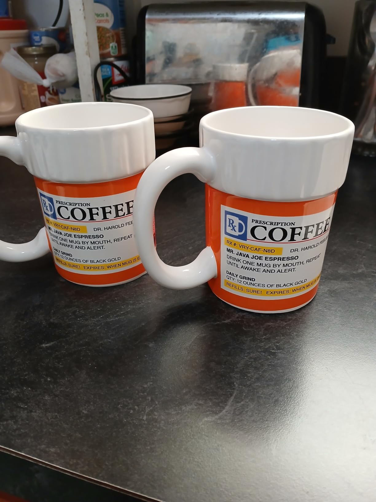 BigMouth Inc. Prescription Coffee Mug - Large Funny Prescription Coffee Cup - Unique Pharmacy Gifts - Hilarious Novelty and Gag Gifts for Doctor - Dishwasher-Safe Ceramic Pill Bottle Coffee Cup - 12oz customer photo 2