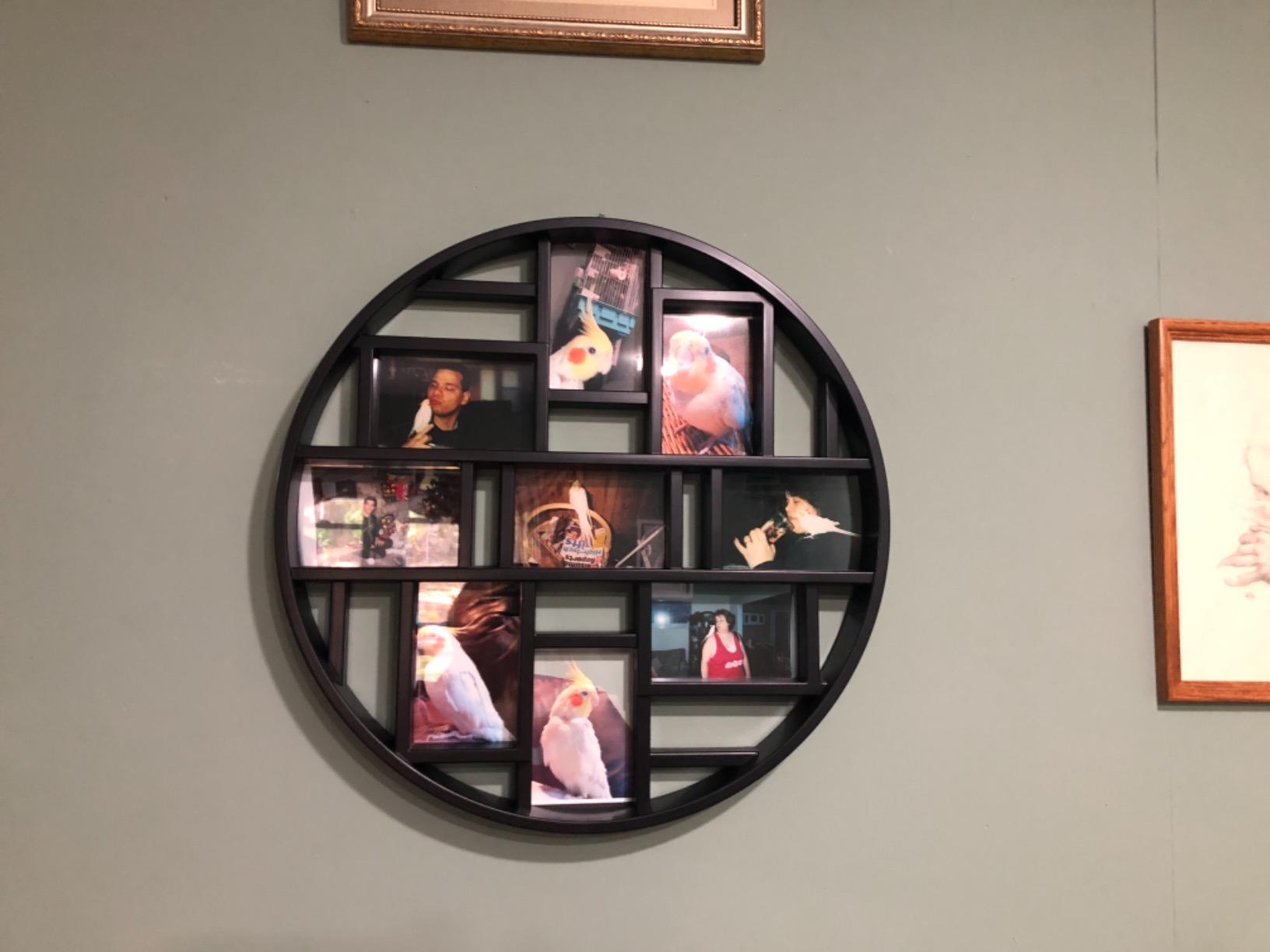 Umbra Luna Collage Picture Frame, Holds 9 4x6 Photos, 22-Inch, Black customer photo 1