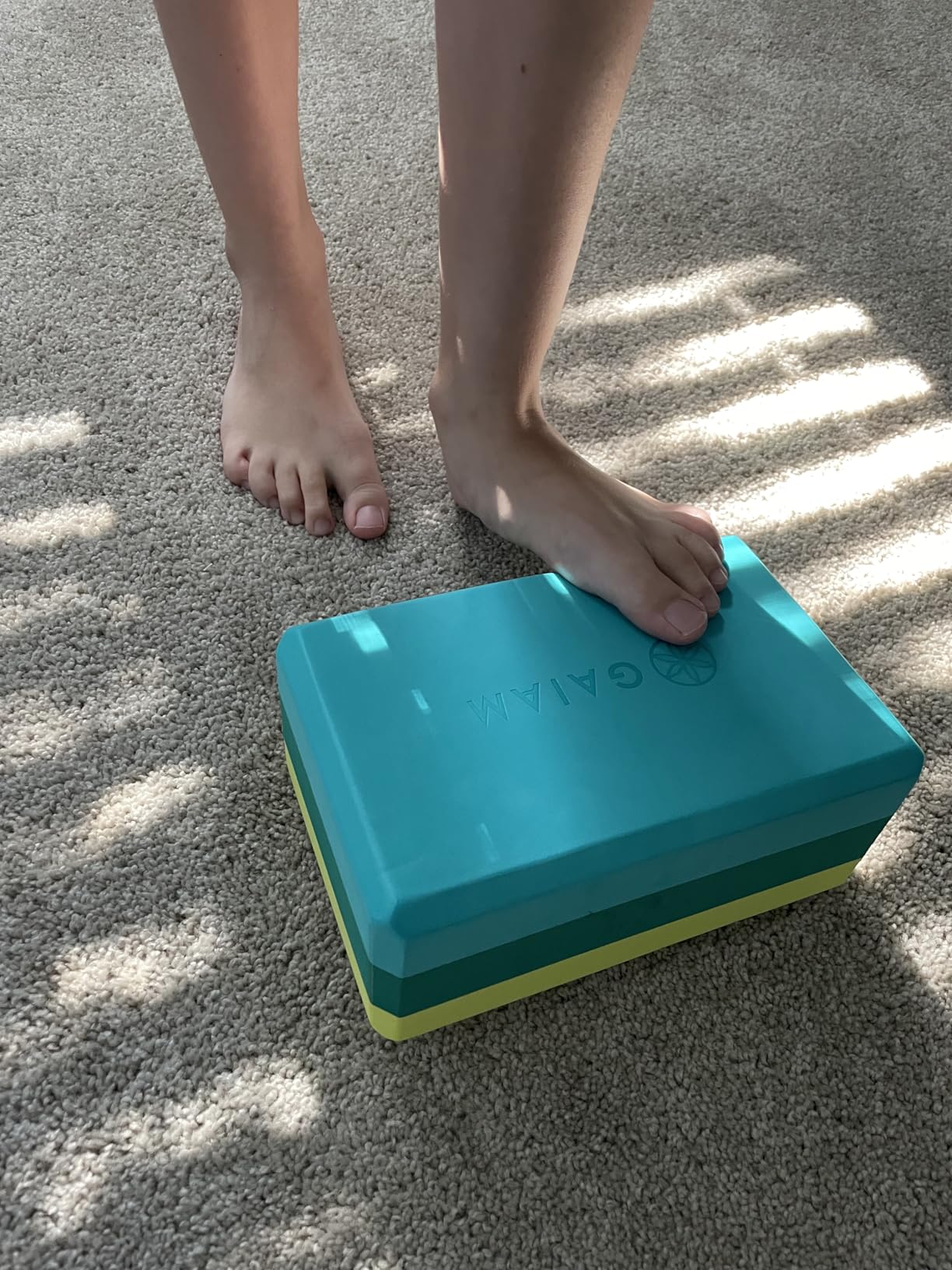 Gaiam Yoga Block - Supportive Latex-Free Eva Foam - Soft Non-Slip Surface with Beveled Edges for Yoga, Pilates, Meditation customer photo 2