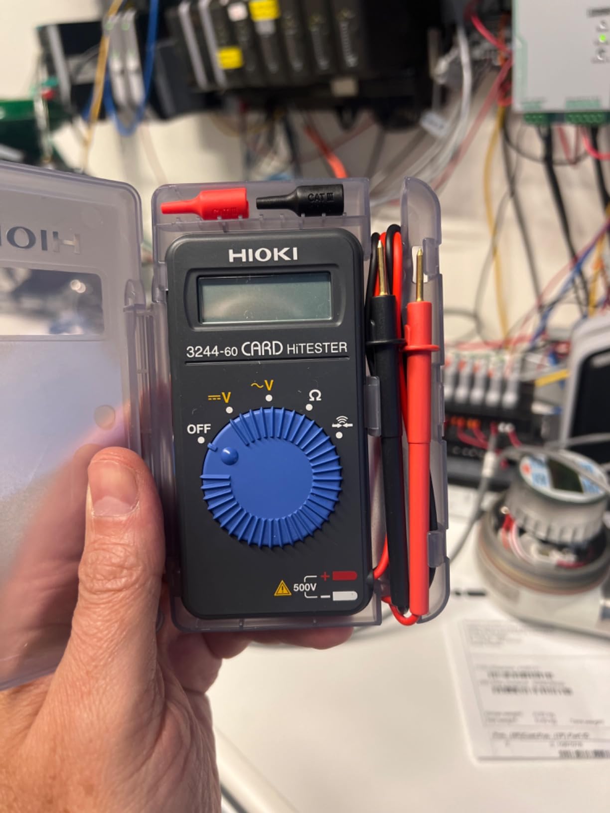 Hioki 3244-60 Card HiTester and Digital Multimeter, 41.99 Megaohms Resistance, 500V AC/DC Voltage customer photo 1