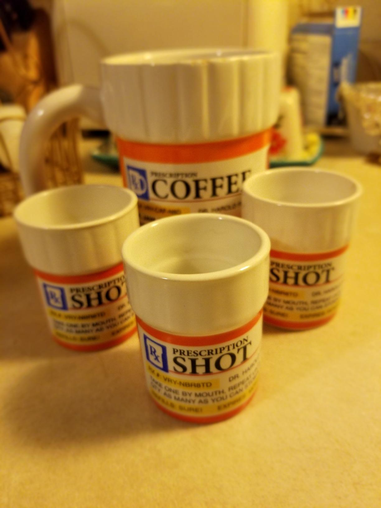 BigMouth Inc Prescription Pill Bottle Shaped Shot Glass Set, Funny Novelty Shot Glasses, 3-Pack, 2 fluid ounces customer photo 1