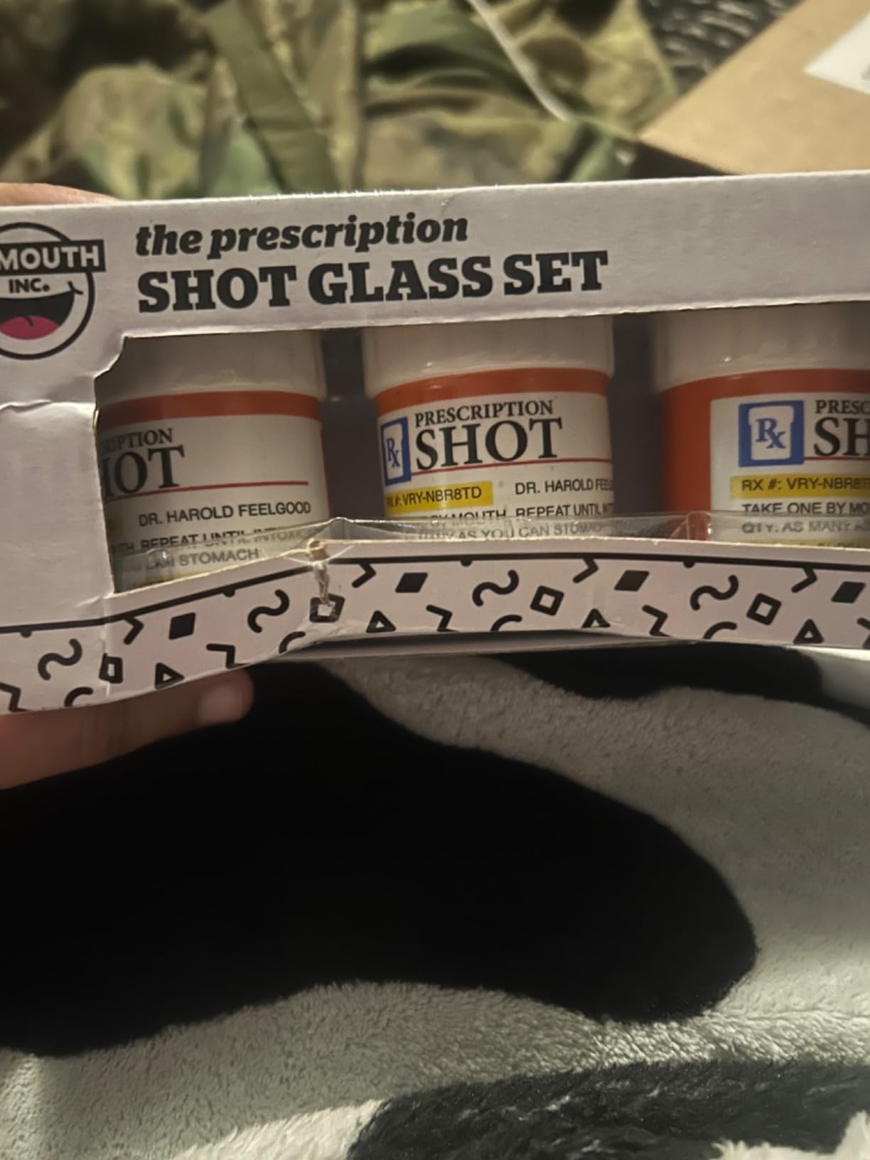 BigMouth Inc Prescription Pill Bottle Shaped Shot Glass Set, Funny Novelty Shot Glasses, 3-Pack, 2 fluid ounces customer photo 2