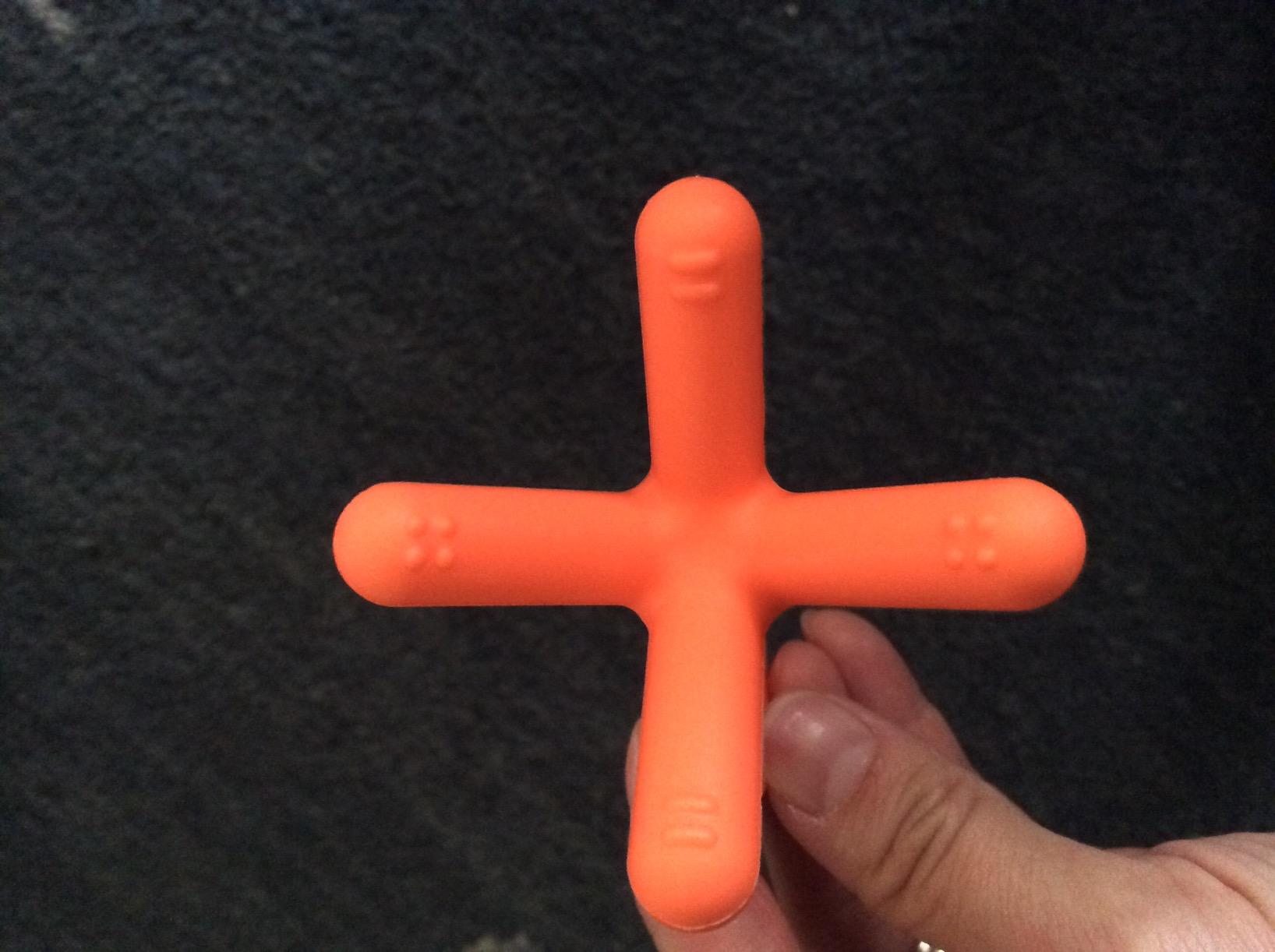 Comotomo Silicone Baby Teether, Orange customer photo 1