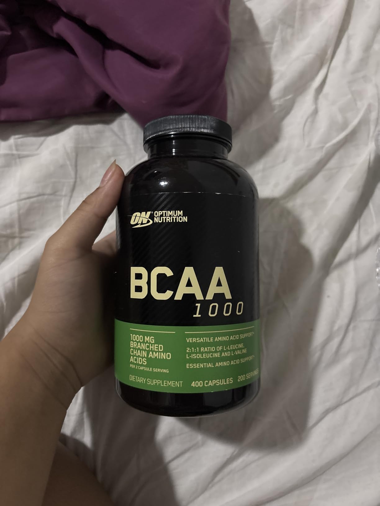 Optimum Nutrition BCAA Capsules, Keto Friendly, 1000mg, 60 Ct customer photo 1
