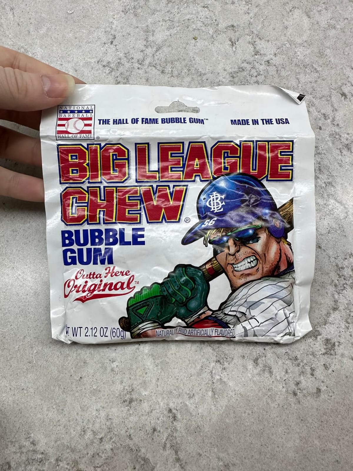 Big League Chew Outta Here Original Bubble Gum - Classic Ballpark Flavor | Perfect for Baseball Games, Teams, Concessions, Parties, and More | Pack of 12 Bags (2.12oz Each) customer photo 2
