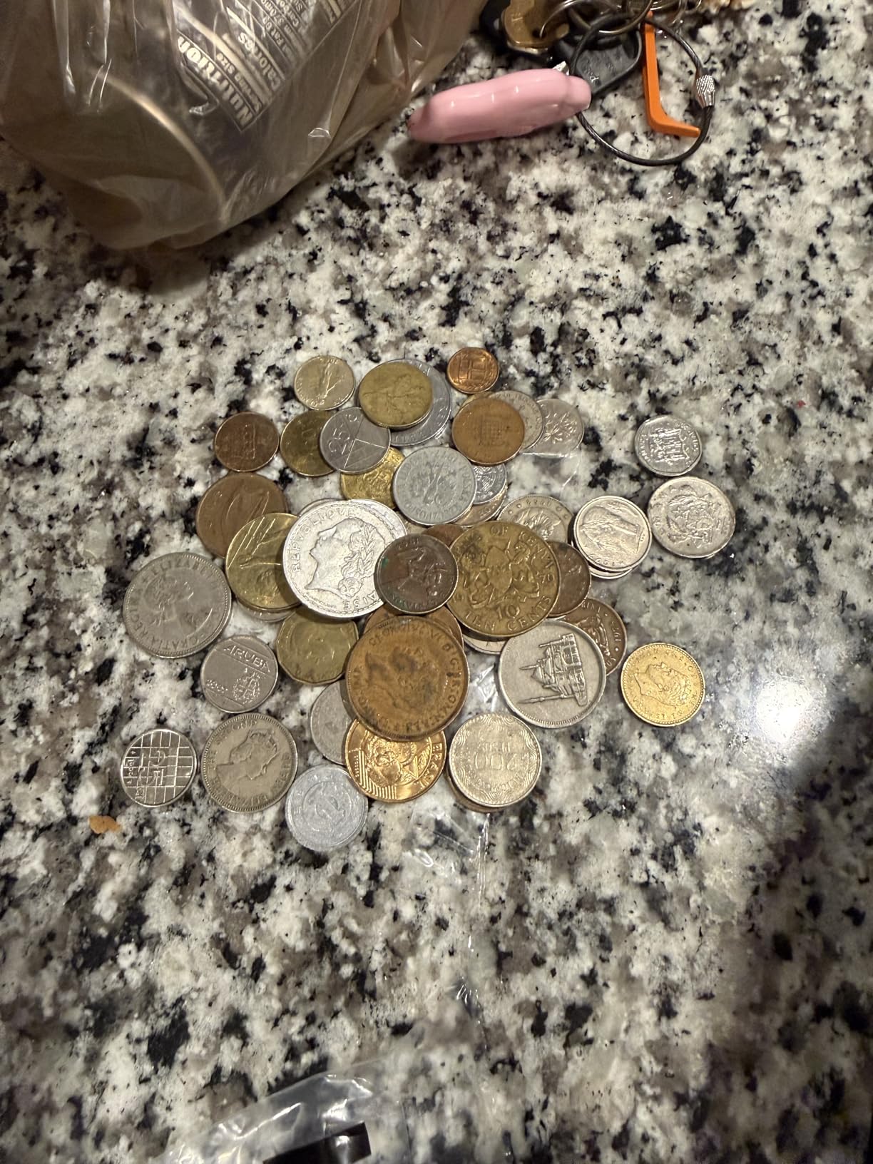 Over 50 DIFFERENT World Coins (1/2) Half Pound Grab Bag customer photo 2