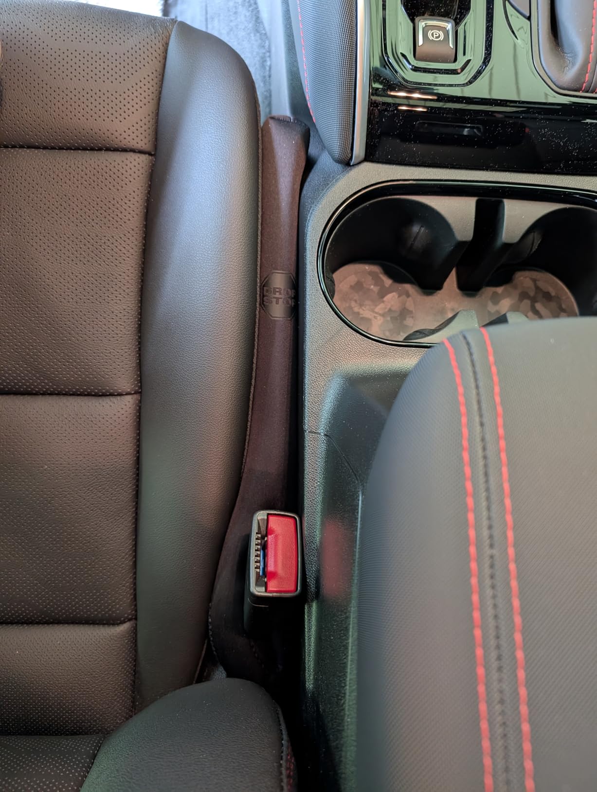 Drop Stop – 2 Original Car Seat Gap Fillers (Shark Tank) + Dash Pad + Light customer photo 1