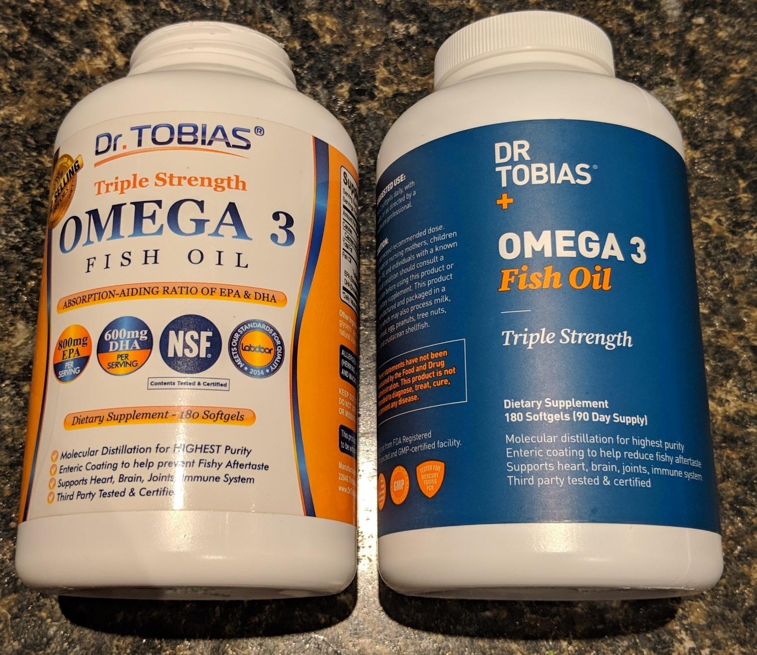Dr. Tobias Omega 3 Fish Oil 2000mg Triple Strength | 180 Softgels customer photo 2