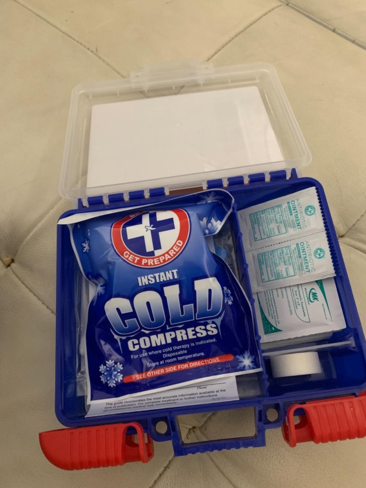 Be Smart Get Prepared 110 pc First Aid Kit: Clean, Treat, Protect Minor Cuts, Home, Office, Car, School, Business, Travel, Emergency, Outdoor, Camping & Sports, FSA/HSA (Packaging may vary) customer photo 2