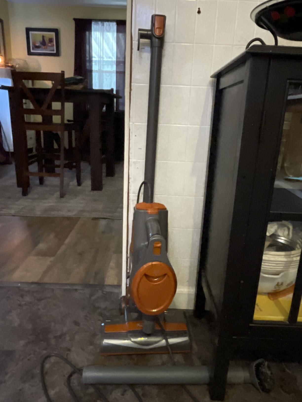 Shark Rocket Corded Stick Vacuum, Carpet & Hard Floors, Gray/Orange, HV301 customer photo 1