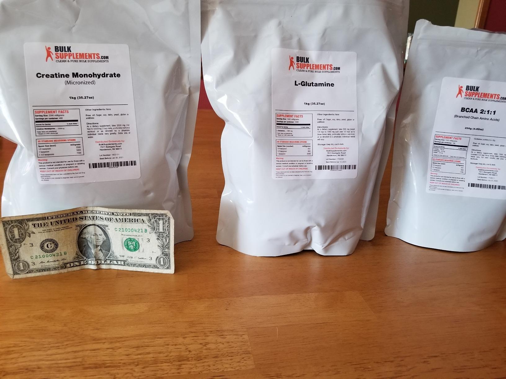 BulkSupplements.com BCAA 2:1:1 Powder - Branched Chain Amino Acids, BCAAs Amino Acids Powder - Unflavored & Gluten Free, 1g per Serving, 500g (1.1 lbs) (Pack of 1) customer photo 2
