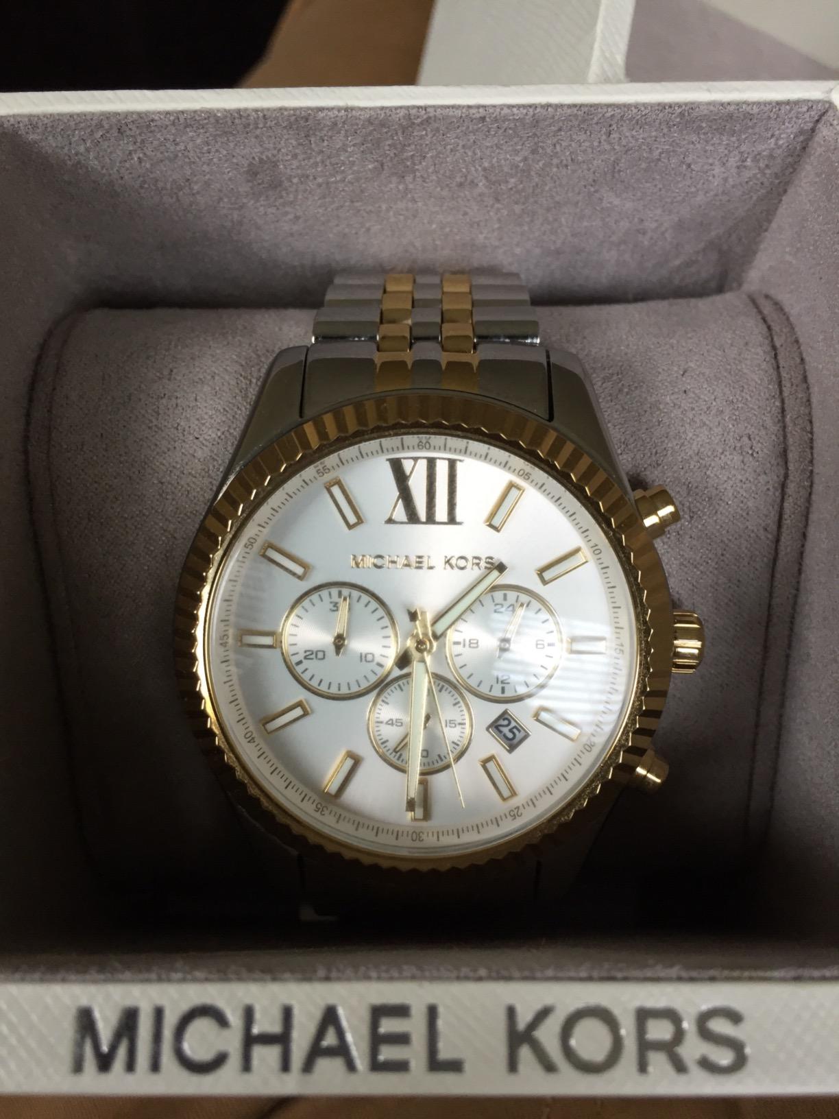 Michael Kors Lexington Men's Stainless Steel Bracelet Watch customer photo 1