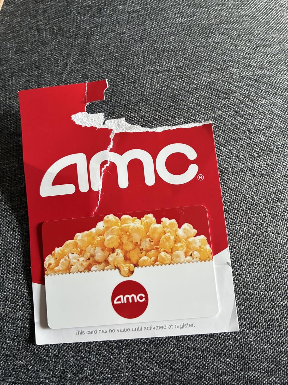 AMC Theatres Physical Gift Card customer photo 1